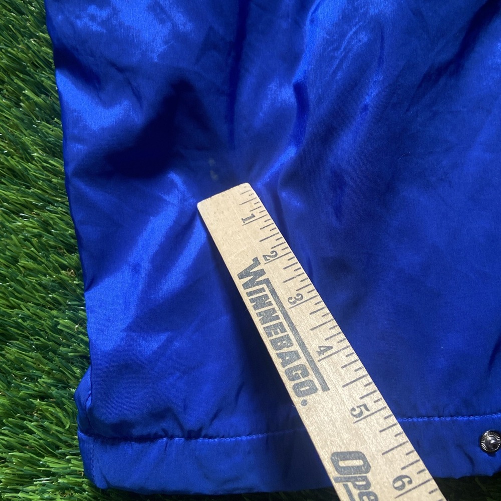 Vintage Adidas Blue Trefoil Leaf Logo Basketball Track Pants Sweat Sz Large - Picture 16 of 16